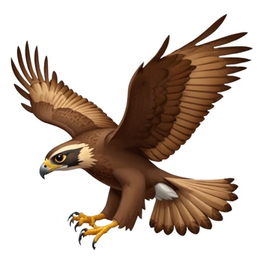 Falcon flying sticker