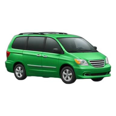 minivan green sticker