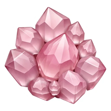 Rose Quartz Cluster sticker