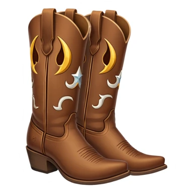 Cowboy boots sticker