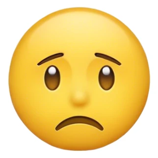 A sad emoji sticker