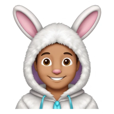 Ben in easter bunny costume sticker