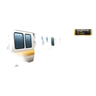 underground metro platform with train and signs, no text sticker