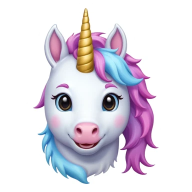 Unicorn complity and happy sticker