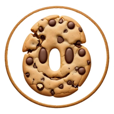 Two middle fingers inside the cookie sticker