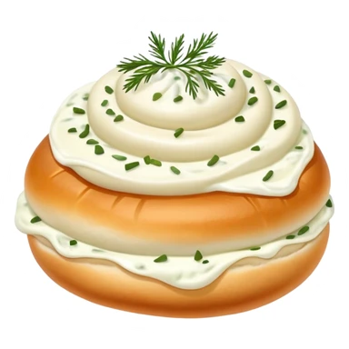 pelmeni buns with sour cream and dill sticker