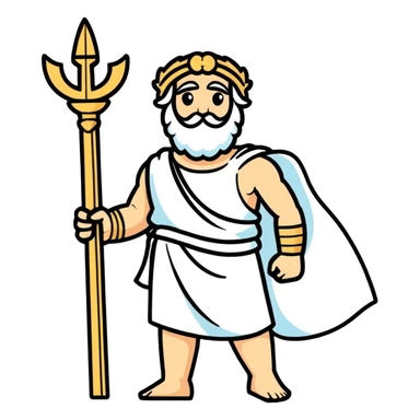A little greek god sticker