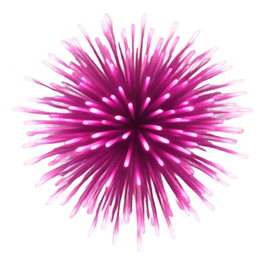 Pink fireworks  sticker