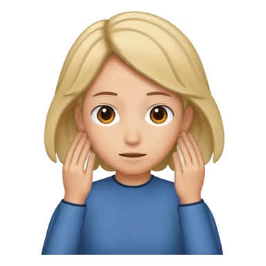 Hair tuck emoji sticker