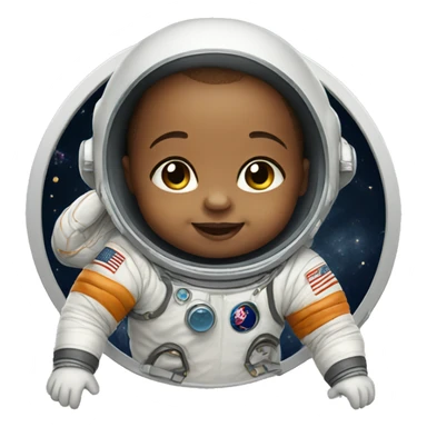 Astronaut baby  sticker