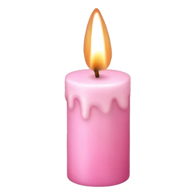 light pink candle sticker