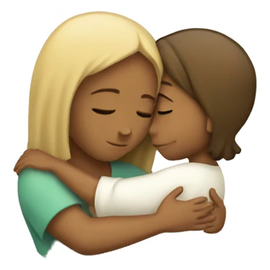 Girl hugging Jesus sticker