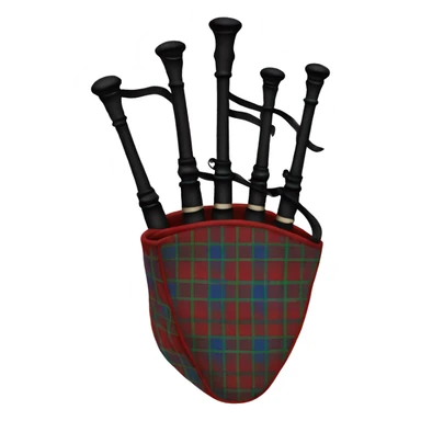 tartan bagpipes sticker