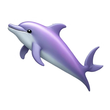Pastel purple dolphin sticker