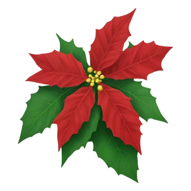poinsettia sticker