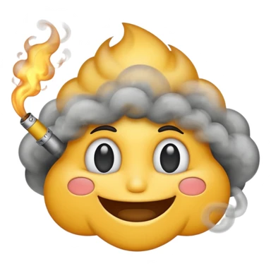 😎 emoji exhaling smoke sticker