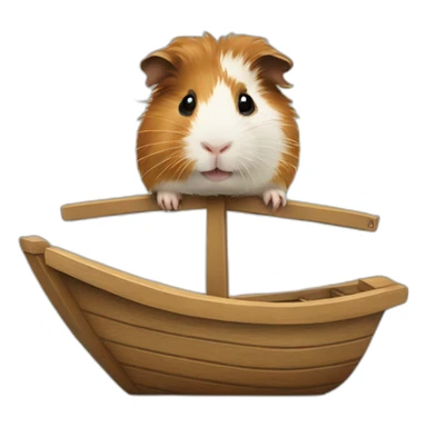 Guinea pig on a boat sticker