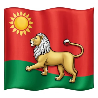 Flag of Iran qajar sticker