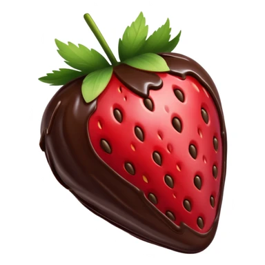 Fresas cubiertas de chocolate  sticker