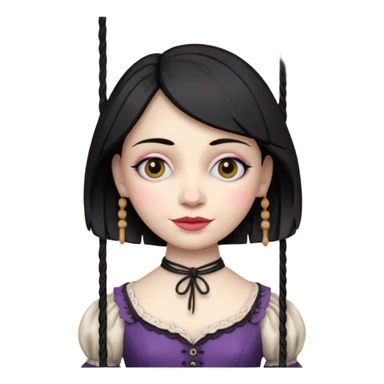 Icon for Puppet Theater: a girl puppet on strings sticker
