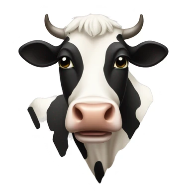 cow questionmark sticker