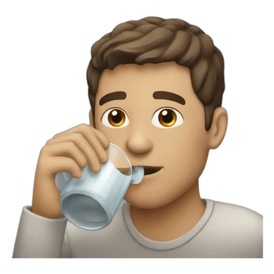 Person drinking mate  sticker