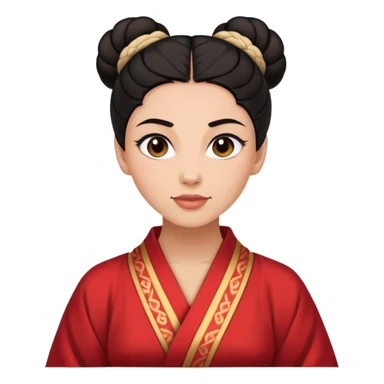 Cinematic Realistic Timeless Mulan Portrait, featuring a serene and confident Mulan with intricately detailed, natural light skin and precisely styled dark hair in a traditional bun. Her expression is calm and assured, and her simple, traditional robe is rendered with realistic textures and delicate, natural folds that catch the light beautifully. The portrait is illuminated by soft, ambient light that creates a natural, radiant finish and subtle glowing outline, perfectly capturing her enduring beauty and quiet strength in a timeless, realistic manner. sticker