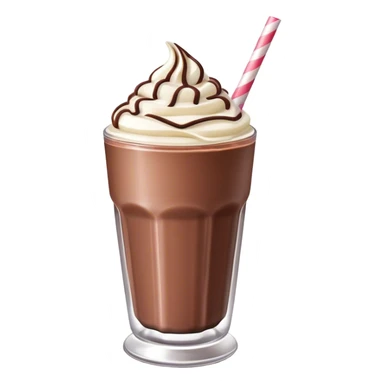 Chocolate milkshake sticker