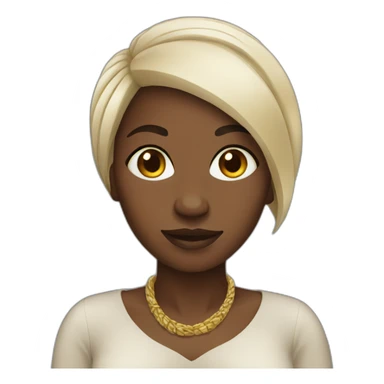african woman sticker