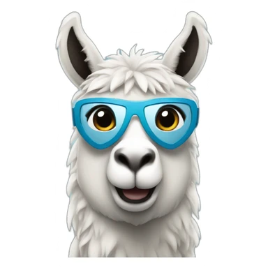 a superhero llama  sticker
