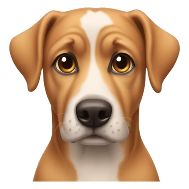 Dog with puppy dog eyes  sticker