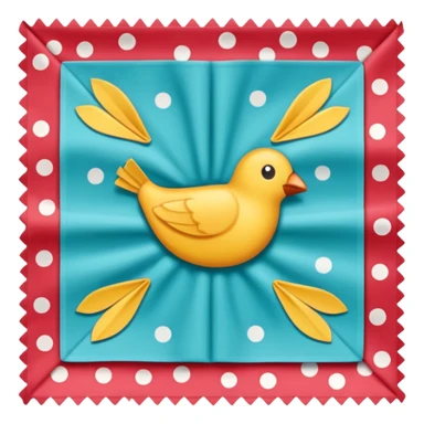 flapped patterned napkin sticker