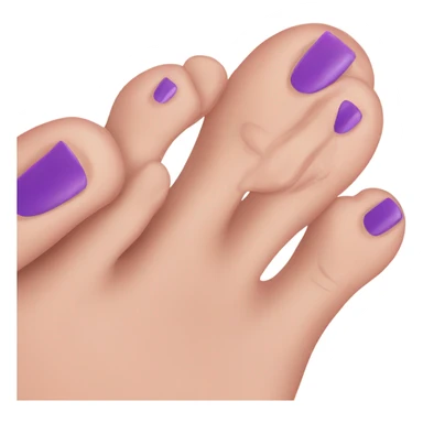 Pretty foot nail polish sticker