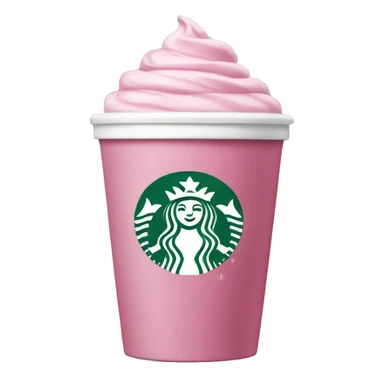 Pink Starbucks cup sticker