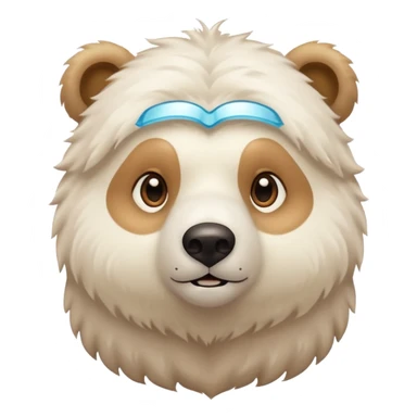 A white bear have test sticker