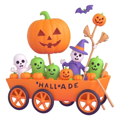 a Halloween parade sticker
