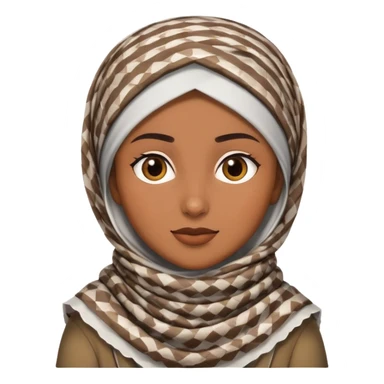 Keffiyeh woman sticker