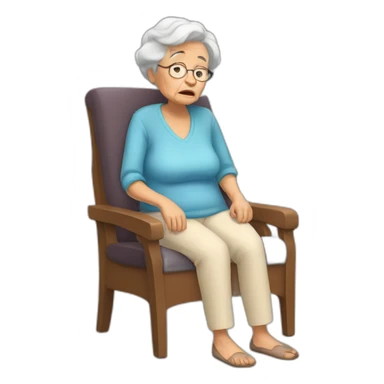 Grandma is tired sticker