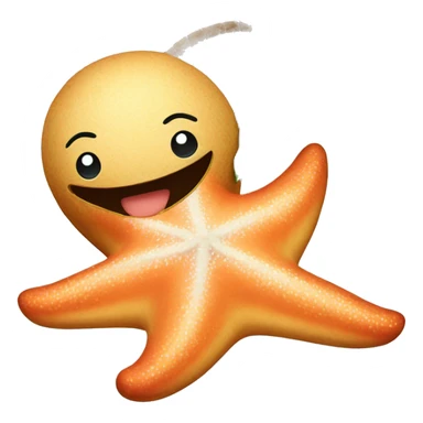Starfish with coconut bra  sticker
