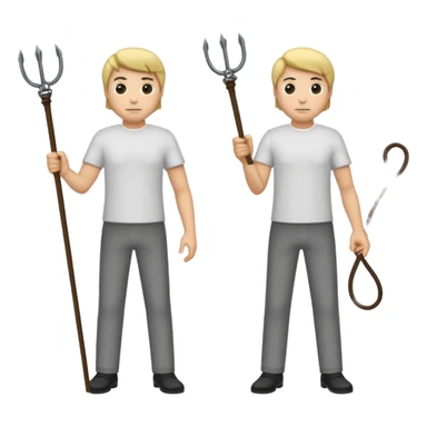 men with whips sticker