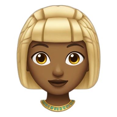 Cleopatra with blonde hair sticker