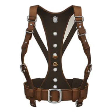man leather harness sticker