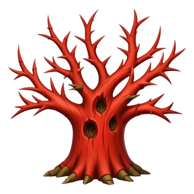 red thorn tree sticker