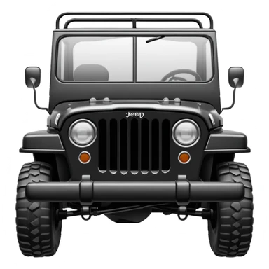 Off-road Willy Jeep front drawing sticker