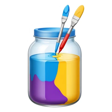 Paint Color Jar sticker