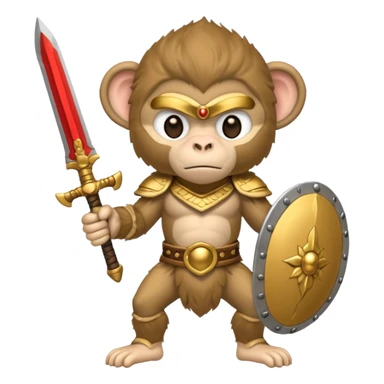 air elemental white monkey warior sticker