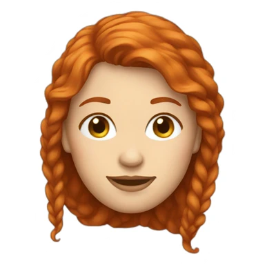 redhead-bearded-woman sticker