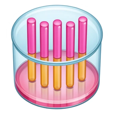 placa de petry com bastoes rosas sticker