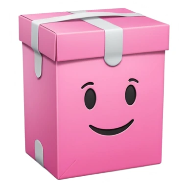 Pink packaging  sticker