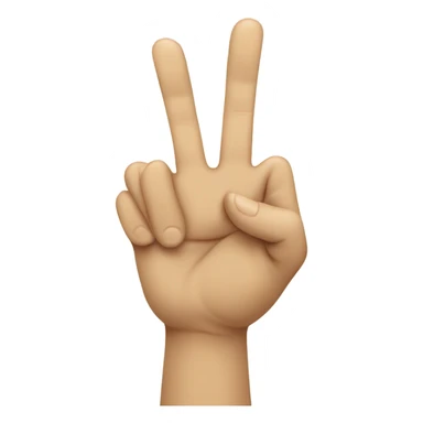 Crying peace sign sticker